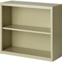 Lorell Fortress Series Bookcase - 34.5" Width x 13" Depth x 30" Height - 2 x Shelf(ves) - Putty - Powder Coated - Steel