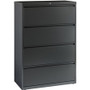 Lorell Fortress Series Lateral File - 36" Width x 18.6" Depth x 52.5" Height - 4 x Drawer(s) - Legal, Letter, A4 - Lateral - Rust Proof, Leveling Glide, Interlocking