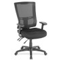 Lorell Mesh High-Back Office Chair - Black Seat Color - Fabric Seat Material - Black Back Color - Nylon Back Material - 5-star Base