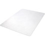 Lorell Nonstudded Chairmat - Tile Floor, Vinyl Floor, Hardwood Floor - 60" Length x 46" Width x 0.060" Thickness - Rectangular - Vinyl - Clear