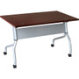 Lorell Flip Top Training Table - Rectangle Top - Four Leg Base - 4 Legs - 23.60" Table Top Width x 48" Table Top Depth - 29.50" Height x 47.25" Width x 23.63" Depth - (LLR60722)