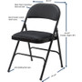 Lorell Padded Seat Folding Chairs (LLR62532)