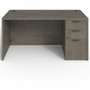 Lorell Prominence 2.0 Right-Pedestal Desk - 29" Height x 60" Width x 30" Depth, x 1" Thickness Top - 3 x File, Box Drawer(s) - Single Pedestal on Right Side - Band Edge - Material: Particleboard