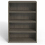Lorell Prominence 2.0 Bookcase - 48" Height x 34" Width x 12" Depth, x 1" Thickness Top - 4 Shelve(s) - 3 Adjustable Shelf(ves) - Material: Particleboard, Thermofused Melamine (TFM) - Finish: Gray Elm