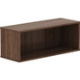 Lorell Panel System Open Storage Cabinet - 12.1" Height x 32.5" Width x 11.8" Depth - Walnut - Laminate
