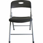 Lorell Heavy-duty Translucent Folding Chairs - Smoke Seat Color - Plastic Seat Material - Smoke Back Color - Plastic Back Material