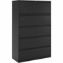 Lorell Fortress Series Lateral File w/Roll-out Posting Shelf - 42" Width x 18.6" Depth x 67.7" Height - 5 x Drawer(s) for File - Letter, Legal, A4 - Lateral - Interlocking, Label Holder, Leveling Glide, Ball-bearing Suspension