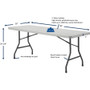 Lorell Ultra-Lite Folding Table (LLR12348) View Product Image