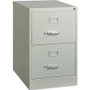 Lorell Fortress Series 26-1/2" Commercial-Grade Vertical File Cabinet - 18" Width x 26.5" Depth x 28.4" Height - 2 x Drawer(s) for File - Legal - Vertical - Lockable, Ball-bearing Suspension, Heavy Duty - (LLR60662)