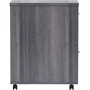 Lorell Essentials Series File/File Mobile File Cabinet - 28.3" Height x 16" Width x 22" Depth - 2 x File Drawer(s) - Finish: Weathered Charcoal, Laminate