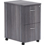 Lorell Weathered Charcoal Laminate Desking Pedestal - 2-Drawer (LLR69561) View Product Image