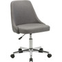 Lorell Resimercial Low-back Task Chair with Arms - 31.5" Height x 22.5" Width x 24.4" Depth - Material: Fabric - Finish: Gray