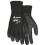 MCR Safety Ninja HPT Nylon Safety Gloves - Small Size - Black - Anti-bacterial - For Landscape, Material Handling