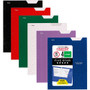 Mead Pocket Folder - 4 Internal Pocket(s) - Assorted