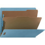 Nature Saver Letter Recycled Classification Folder - 8 1/2" x 11" - End Tab Location - 2 Divider(s) - 25 pt. - Fiberboard - (NATSP17371)