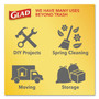 Glad ForceFlex Kitchen Drawstring Trash Bags, 13 gal, Gain Original Scent, 24" x 27.38", White, 80 Bags/Box, 3 Boxes/Carton