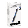 uniball Power Tank RT Ballpoint Pen, Retractable, Bold 1 mm, Blue Ink, Translucent Blue/Black Barrel, Dozen