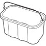 Rubbermaid Commercial 10-quart Sanitizing Caddy - 2.50 gal - (RCP9T8200YWCT)