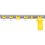 Rubbermaid Commercial Closet Organizer / Tool Holder - 34" Length - Gray - (RCP199300CT)