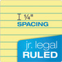 TOPS "The Legal Pad" Ruled Perforated Pads, Narrow Rule, 50 Canary-Yellow 5 x 8 Sheets, Dozen (TOP7501) View Product Image