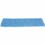 Rubbermaid Commercial Standard Microfiber Damp Mop - 5" Width x 18" Length - MicroFiber, Polyester, MicroFiber - Blue