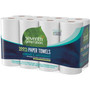 Seventh Generation 100% Recycled Paper Towels - 2 Ply - 156 Sheets/Roll - White - Paper