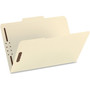 Smead 1/3 Tab Cut Legal Recycled Fastener Folder - 8 1/2" x 14" - 2 x 2K Fastener(s) - Top Tab Location - Assorted Tab Position - 18 pt.