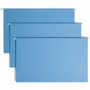 Smead Colored 1/5 Tab Cut Legal Recycled Hanging Folder - 8 1/2" x 14" - Top Tab Location - Assorted Tab Position - 11 pt. - Blue