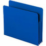 Smead Straight Tab Cut Letter File Pocket - 8 1/2" x 11" - 3 1/2" Expansion - Polypropylene - Blue