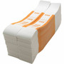 Sparco White Kraft ABA Bill Straps - 1000 Wrap(s) - Total $50 in $1 Denomination - Kraft - Orange