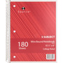 Sparco Wirebound College Ruled Notebooks - 180 Sheets - Wire Bound - College Ruled Front Ruling - Unruled Margin - 8" x 10 1/2" Sheet Size - Assorted Paper - Assorted Chipboard Cover - SPR83255BD Sparco Wirebound College Ruled Notebooks - 180 Sheets - Wire Bound - College Ruled Front Ruling - Unruled Margin - 8" x 10 1/2" Sheet Size - Assorted Paper - Assorted Chipboard Cover - SPR83255BD