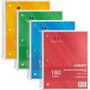 Sparco Wirebound College Ruled Notebooks - 180 Sheets - Wire Bound - College Ruled Front Ruling - Unruled Margin - 8" x 10 1/2" Sheet Size - Assorted Paper - Assorted Chipboard Cover - SPR83255BD Sparco Wirebound College Ruled Notebooks - 180 Sheets - Wire Bound - College Ruled Front Ruling - Unruled Margin - 8" x 10 1/2" Sheet Size - Assorted Paper - Assorted Chipboard Cover - SPR83255BD