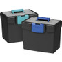 Storex File Storage Box with XL Storage Lid - External Dimensions: 10.9" Length x 13.3" Width x 11" Height - 30 lb - Media Size Supported: Letter 8.50" x 11" - Clamping Latch Closure - Plastic