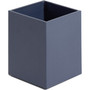 U Brands Four-Piece Desk Organization Kit, Magazine Holder/Paper Tray/Pencil Cup/Storage Bin, Chipboard, Navy