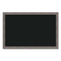 U Brands Magnetic Chalkboard with Rustic Frame, 36" x 24" (Actual Size: 35" x 23"), Black Surface, Brown Wood Frame