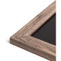 U Brands Magnetic Chalkboard with Rustic Frame, 36" x 24" (Actual Size: 35" x 23"), Black Surface, Brown Wood Frame