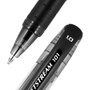 uniball Jetstream 101 Hybrid Gel Pen, Stick, Bold 1 mm, Black Ink, Black Barrel, Dozen