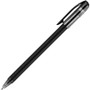uniball Jetstream 101 Hybrid Gel Pen, Stick, Bold 1 mm, Black Ink, Black Barrel, Dozen