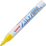 uniball™ uni-Paint PX-20 Oil-Based Paint Marker - Medium Marker Point - Yellow Ink - Oil Based - White Barrel - (UBC63605DZ)