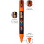POSCA Water-Based Paint Markers, Medium Bullet Tip, Assorted Colors, 16/Pack
