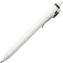 uniball uniONE Gel Pen, Retractable, Medium 0.7 mm, Black Ink, White/Black Barrel, Dozen (UBC70362) View Product Image