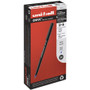 uniball ONYX Rollerball Pen, Stick, Extra-Fine 0.5 mm, Blue Ink, Black/Blue Barrel, Dozen