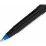 uniball ONYX Rollerball Pen, Stick, Extra-Fine 0.5 mm, Blue Ink, Black/Blue Barrel, Dozen