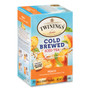 TWININGS Cold Brew Iced Tea Bags, Peach, 0.07 oz Tea Bag, 20/Box View Product Image