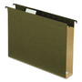 Pendaflex Extra-Capacity SureHook Hanging Folders, 2" Capacity, Letter Size, 1/5-Cut Tabs, Standard Green, 20/Box