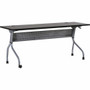 Lorell Flip Top Training Table - Rectangle Top - Four Leg Base - 4 Legs - 72" Table Top Width x 23.50" Table Top Depth - 29.50" Height x 70.88" Width x 23.63" Depth - (LLR60731)