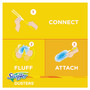 Swiffer Refill Dusters, Dust Lock Fiber, Light Blue, Unscented, 10/Box, 4 Box/Carton
