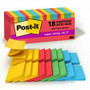Post-it Super Sticky Dispenser Notes - Playful Primaries Color Collection - 3" Flag/Note Width x 3" Flag/Note Length - Square - Candy Apple Red, Blue Paradise, Sunnyside, Lucky Green - Paper