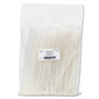 Tatco Nylon Cable Ties, 11 x 0.19, 50 lb, Natural, 500/Pack