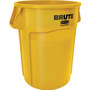 Rubbermaid Commercial Brute 44-Gallon Vented Utility Containers - 44 gal Capacity - Round - (RCP264360YLCT)